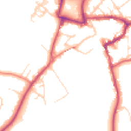 Daytime road noise heatmap for KT22 9AT