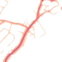 Daytime road noise heatmap for KT22 9DH