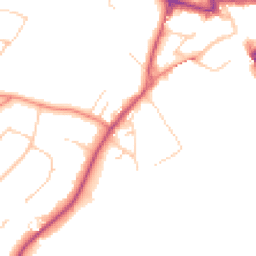 Daytime road noise heatmap for KT22 9DN