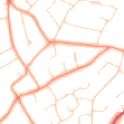 Daytime road noise heatmap for KT22 9EQ
