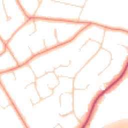 Daytime road noise heatmap for KT22 9ET
