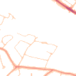 Daytime road noise heatmap for KT22 9FE