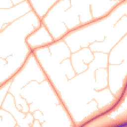 Daytime road noise heatmap for KT22 9HB