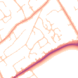 Daytime road noise heatmap for KT22 9HL