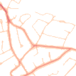 Daytime road noise heatmap for KT22 9JY