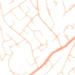 Daytime road noise heatmap for KT22 9NS