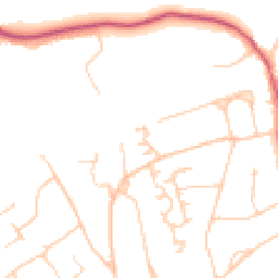 Daytime road noise heatmap for KT22 9PA