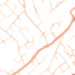 Daytime road noise heatmap for KT22 9PL