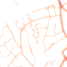 Daytime road noise heatmap for KT22 9QQ