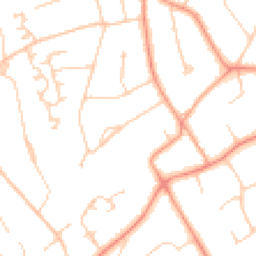 Daytime road noise heatmap for KT22 9QW
