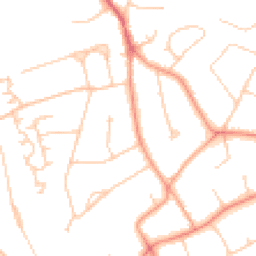 Daytime road noise heatmap for KT22 9RA