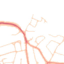 Daytime road noise heatmap for KT22 9RL
