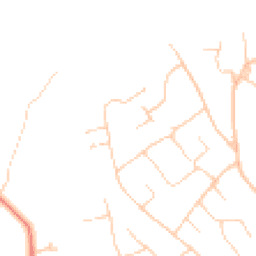 Daytime road noise heatmap for KT22 9SY