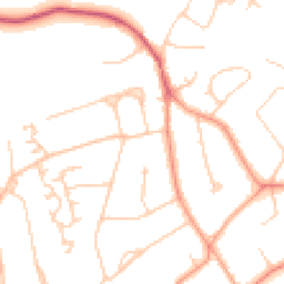Daytime road noise heatmap for KT22 9TT