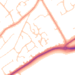 Daytime road noise heatmap for KT22 9XD