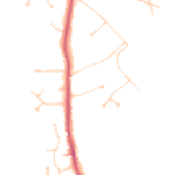 Daytime road noise heatmap for KT24 5AA