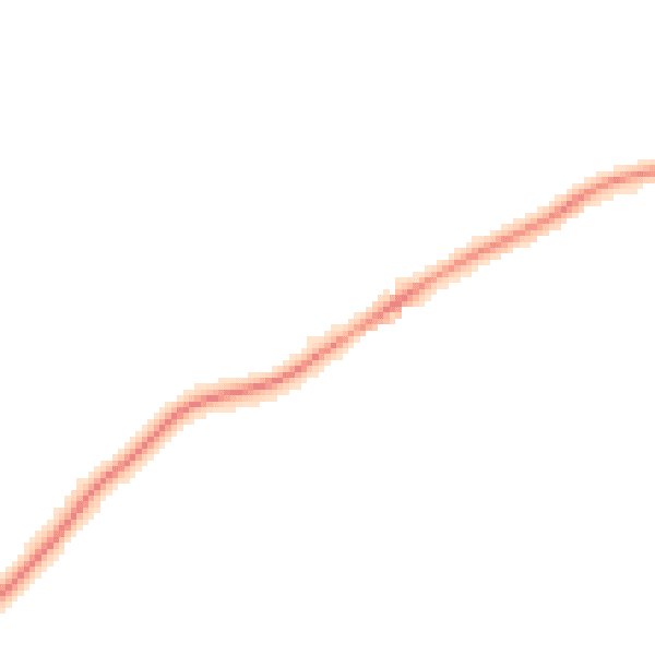 Night-time road noise heatmap for KT24 5AF