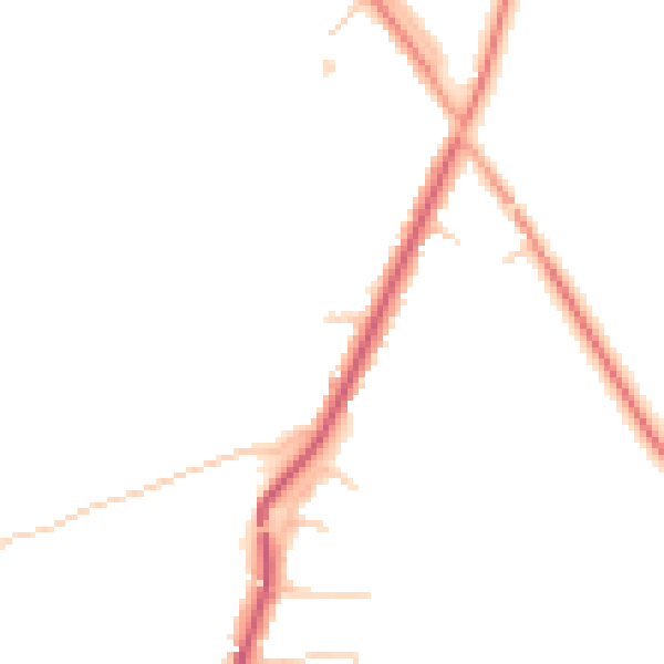 Daytime road noise heatmap for KT24 5AP
