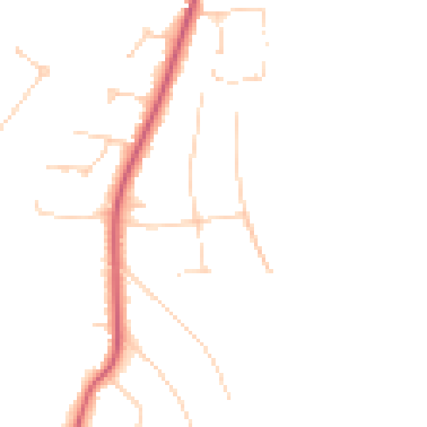 Daytime road noise heatmap for KT24 5DZ
