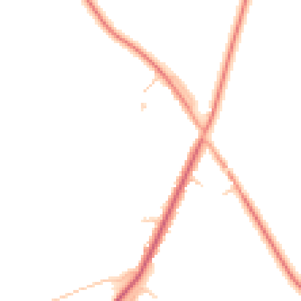 Daytime road noise heatmap for KT24 5HF