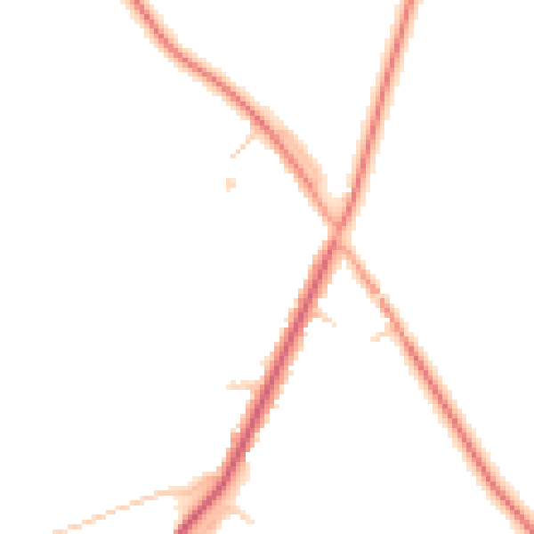 Daytime road noise heatmap for KT24 5HH