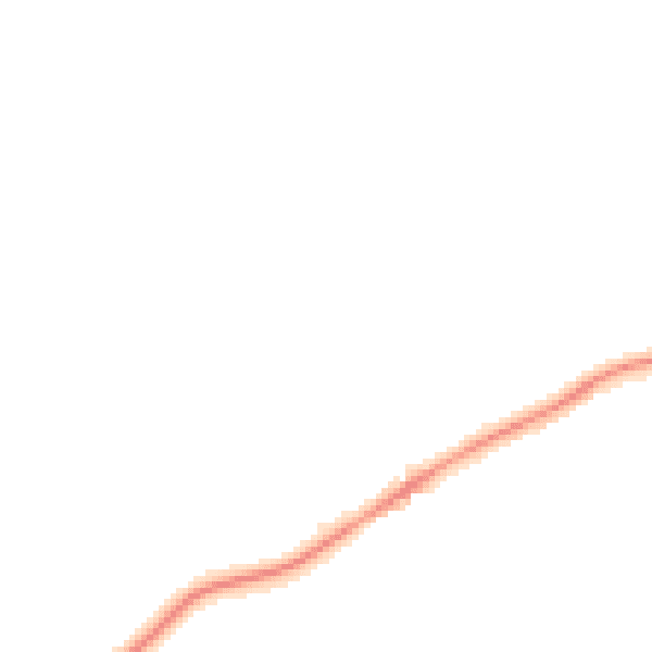 Night-time road noise heatmap for KT24 5LJ