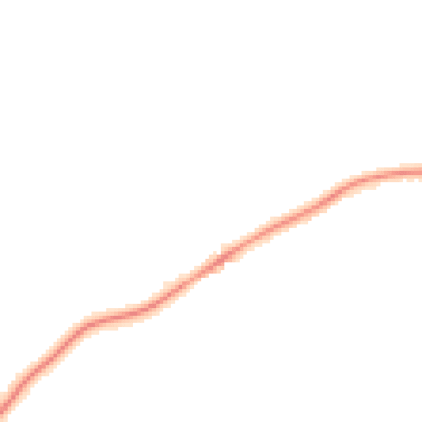 Night-time road noise heatmap for KT24 5LQ
