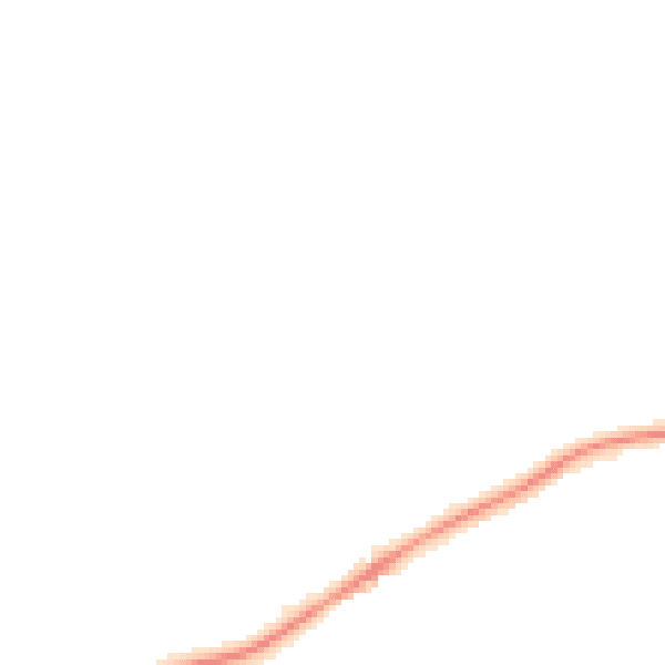 Night-time road noise heatmap for KT24 5NA