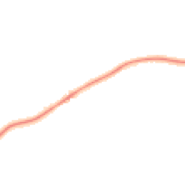 Night-time road noise heatmap for KT24 5PF