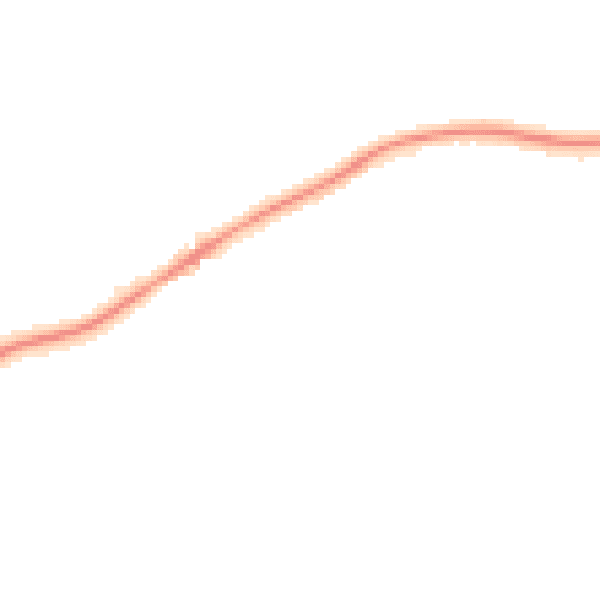 Night-time road noise heatmap for KT24 5PQ
