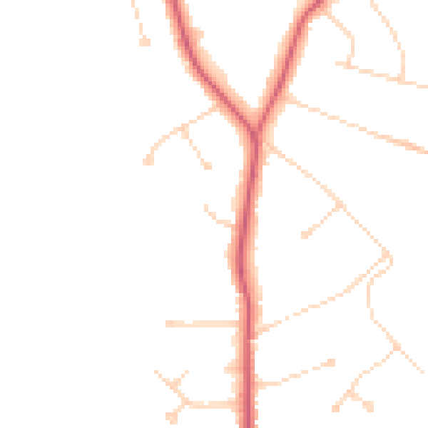 Daytime road noise heatmap for KT24 6BF