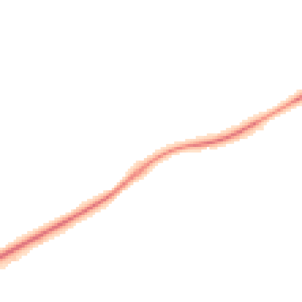 Night-time road noise heatmap for KT24 6DL