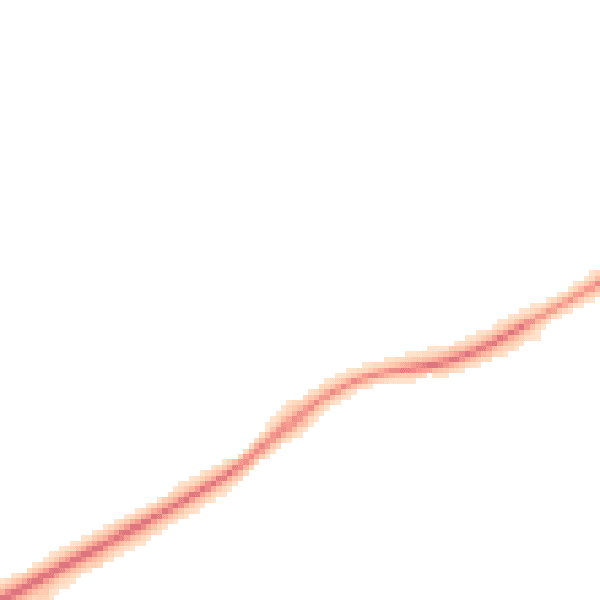 Night-time road noise heatmap for KT24 6DQ