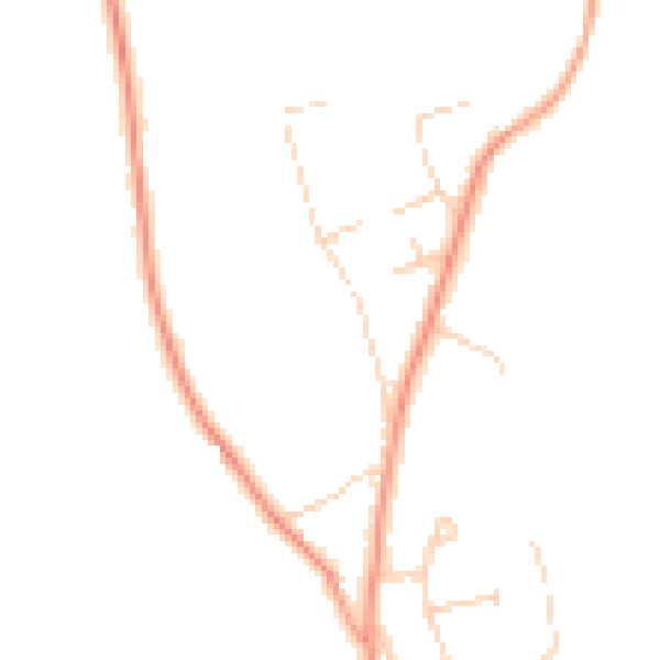 Daytime road noise heatmap for KT24 6DR