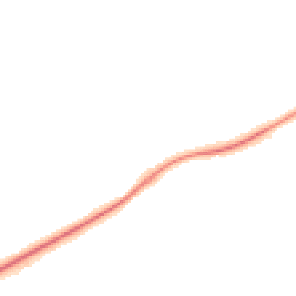 Night-time road noise heatmap for KT24 6DW