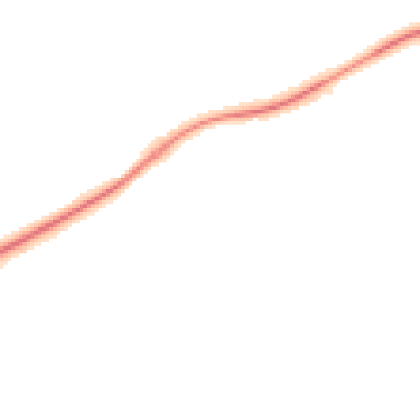 Night-time road noise heatmap for KT24 6EF