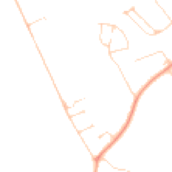 Daytime road noise heatmap for KT24 6FP