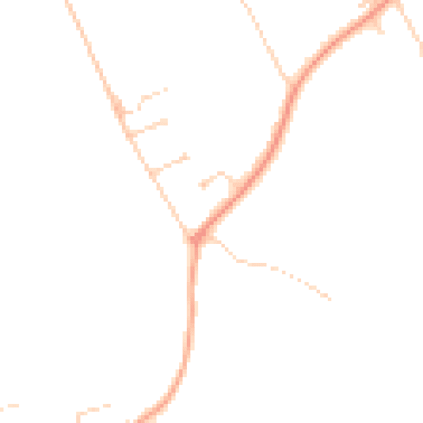 Daytime road noise heatmap for KT24 6HJ