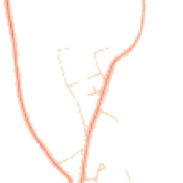 Daytime road noise heatmap for KT24 6HX