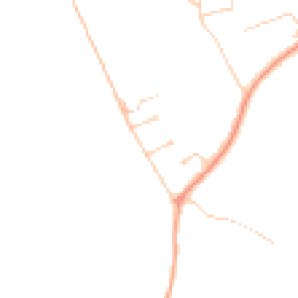 Daytime road noise heatmap for KT24 6LZ