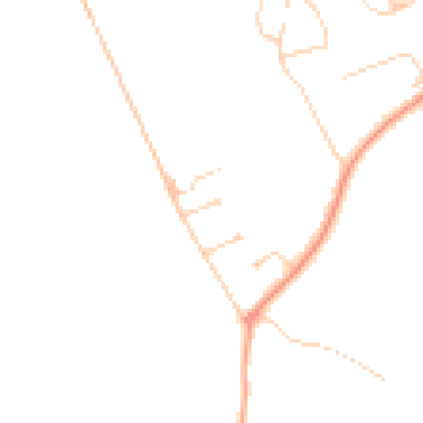Daytime road noise heatmap for KT24 6NB