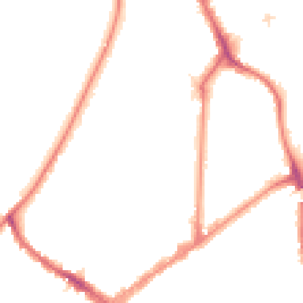 Night-time road noise heatmap for KT6 4AR