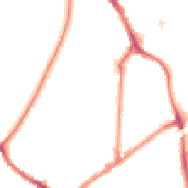 Night-time road noise heatmap for KT6 4AT