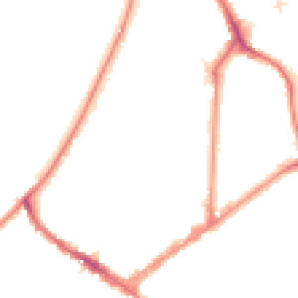 Night-time road noise heatmap for KT6 4BF