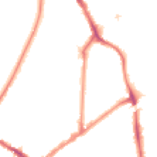 Night-time road noise heatmap for KT6 4BP