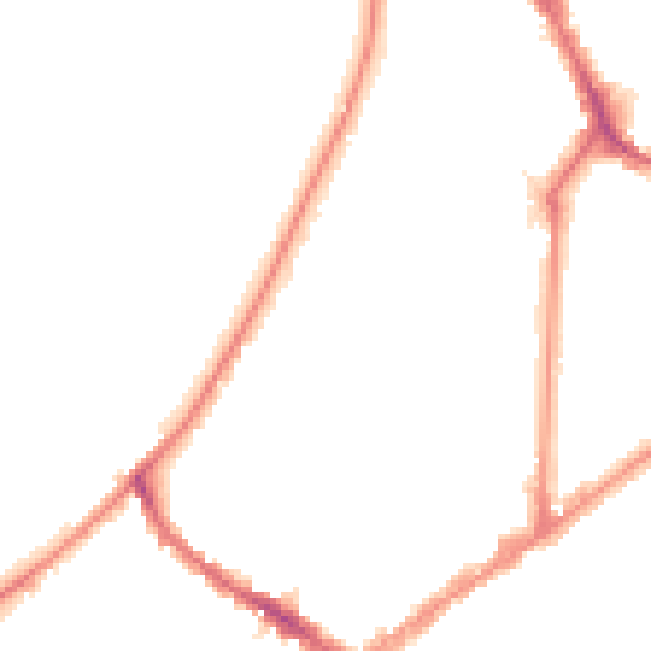 Night-time road noise heatmap for KT6 4DJ