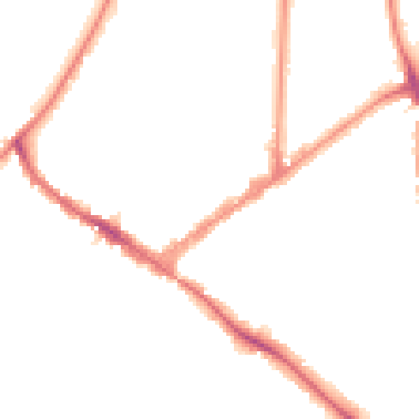 Night-time road noise heatmap for KT6 4FG