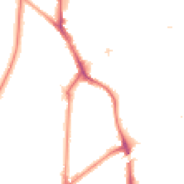Night-time road noise heatmap for KT6 4TN