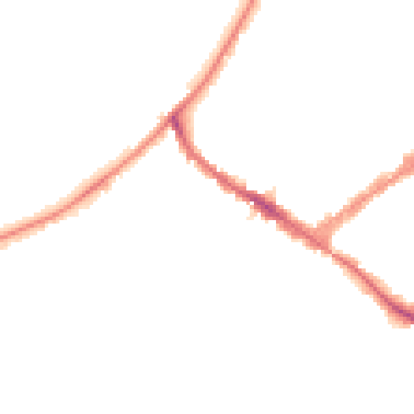 Night-time road noise heatmap for KT6 5NS