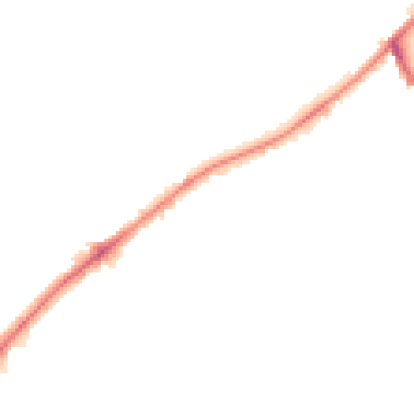 Night-time road noise heatmap for KT6 5RL